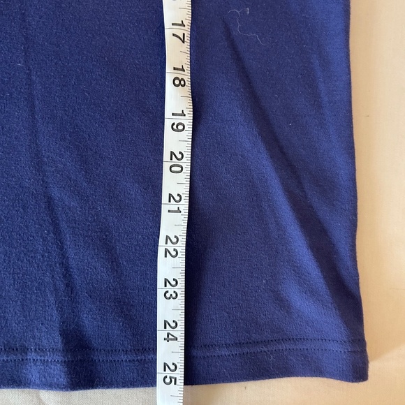 Women’s Ultra Soft Brand Navy Blue 3/4 Length Sleeves w/ Buttons | Size Large - Picture 7 of 10